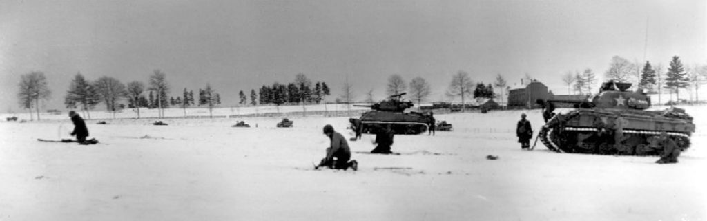 US infantry and tanks near Bastogne, Belgium • Christmas 1944 • Gloriam Deo • Honor and Praise to the Maker of All Things